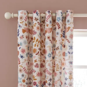 Folk Floral Blackout Eyelet Curtains