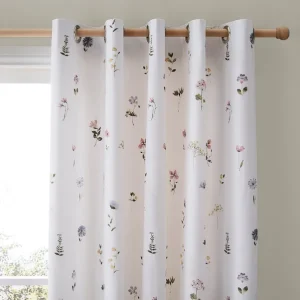 Pressed Floral Eyelet Curtains