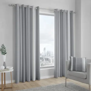 Fusion Whitworth Striped Eyelet Curtain