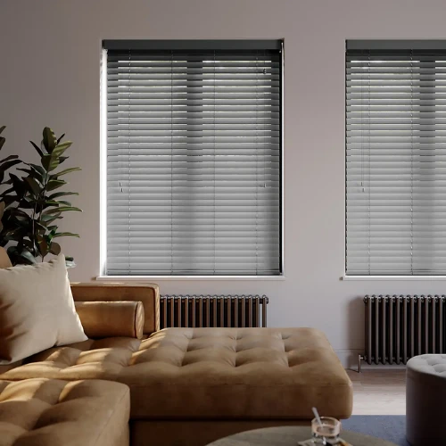 Black Venetian Blinds