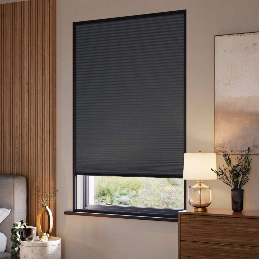 Charcoal Blackout Window Blinds