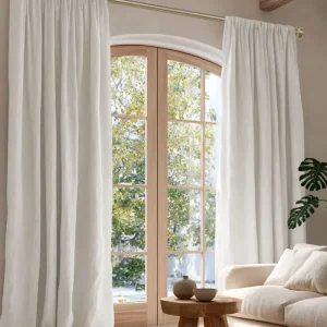 Classic White Linen Curtain