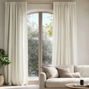 Light Cream Linen Curtain