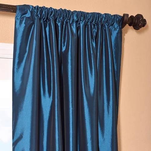 Faux Silk Taffeta Pole Top Curtain 2