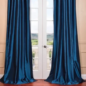 Faux Silk Taffeta Pole Top Curtain